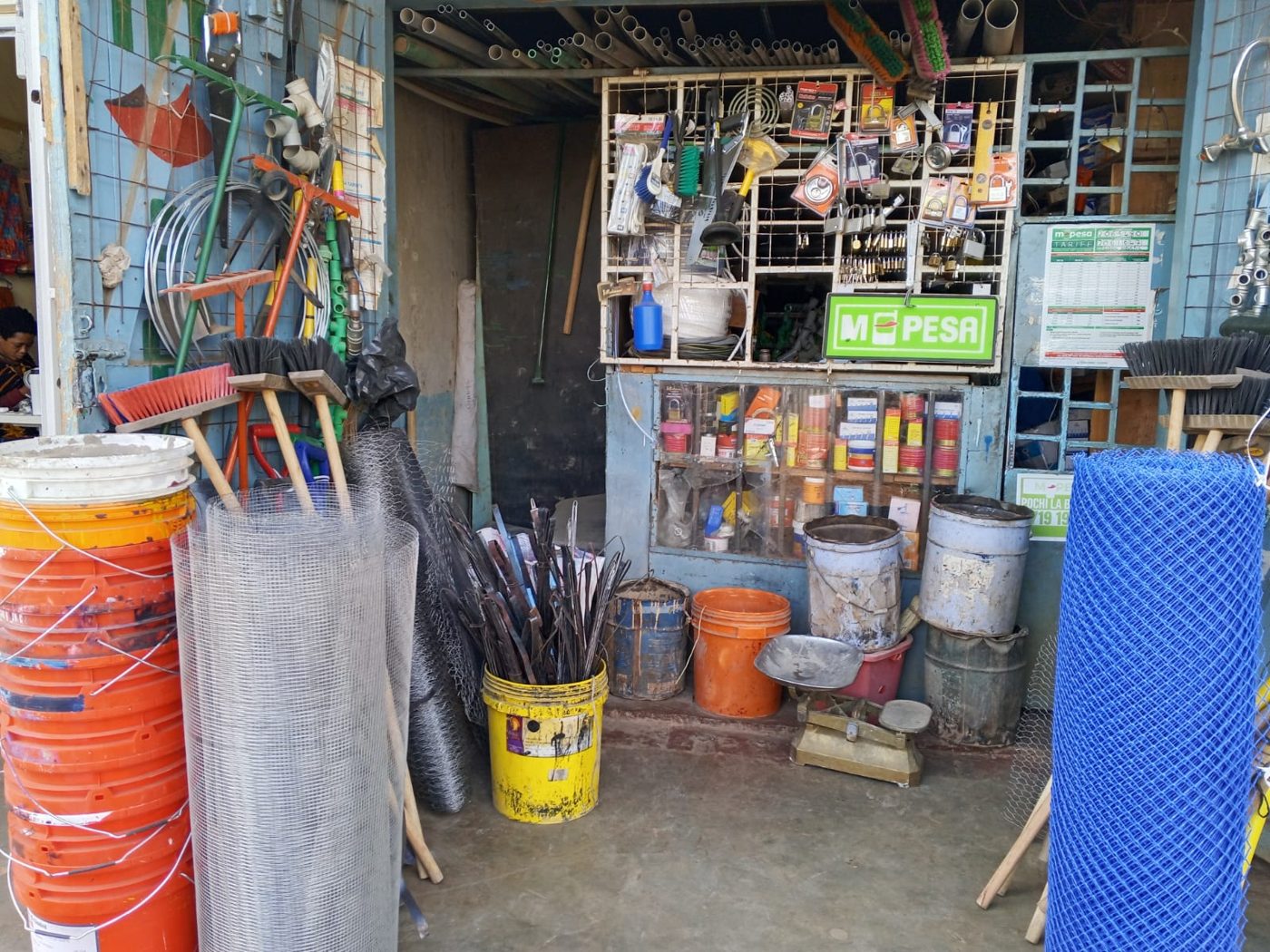 Inside the Glady Elite Hardware shop